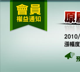原廠漲價通知！！要買要快！