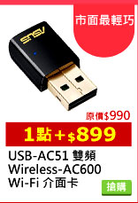 USB-AC51 W Wireless-AC600 Wi-Fi d