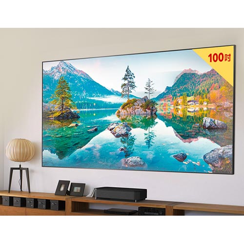 【抗光幕安裝組】EPSON EH-LS800B 4K智慧雷射電視/投影機 黑