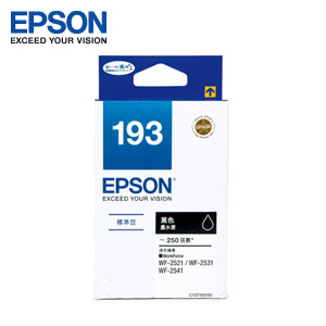 EPSON 193墨水匣 T193150 (黑)(WF-2631.WF-2651【2件9折】