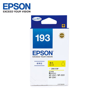 EPSON 193墨水匣 T193450 (黃)(WF-2631.WF-2651【2件9折】