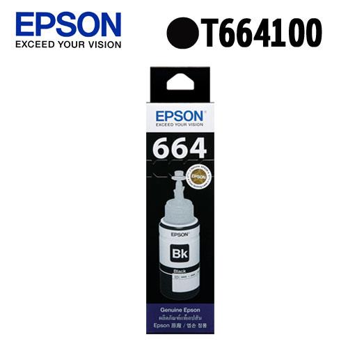 EPSON  T664 原廠墨瓶 T664100 (黑)【2件9折】