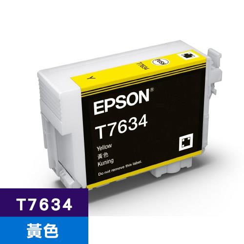 EPSON 原廠墨水匣 T763400 黃色 (SC-P607適用)【此商品為大圖墨水不適用任何促銷活動】
