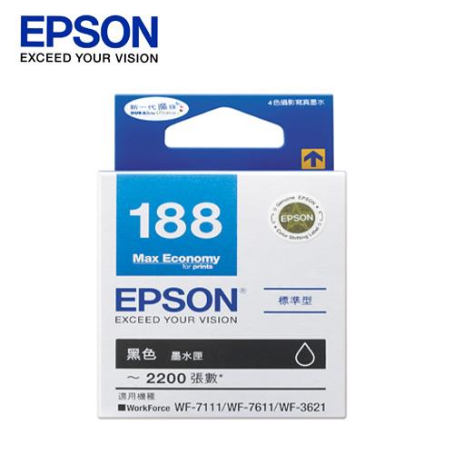 EPSON 原廠墨水匣 T188150 黑(WF-3621 / WF-7111/ WF-7611)