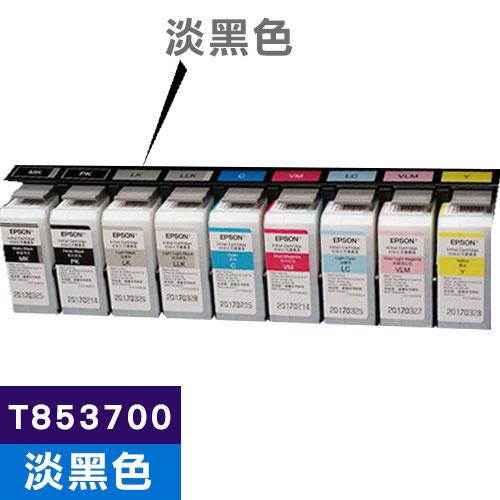 EPSON 原廠墨水匣 T853700 淡黑色 (SC-P807適用)【此商品為大圖墨水不適用任何促銷活動】