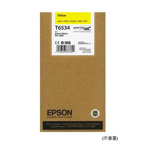 EPSON 原廠墨水匣 T653400 (黃) (Pro 4900)【此商品為大圖墨水不適用任何促銷活動】