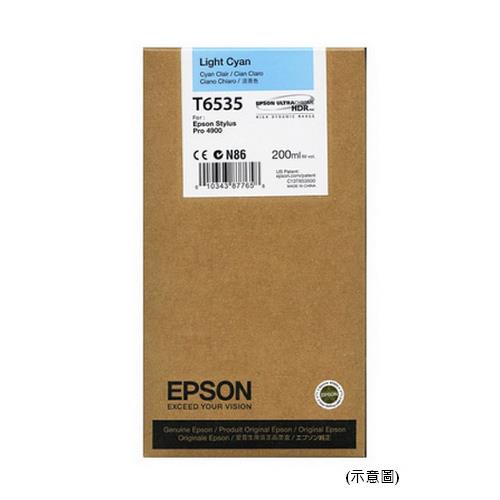 EPSON 原廠墨水匣 T653500 (淡藍色) (Pro 4900)【此商品為大圖墨水不適用任何促銷活動】