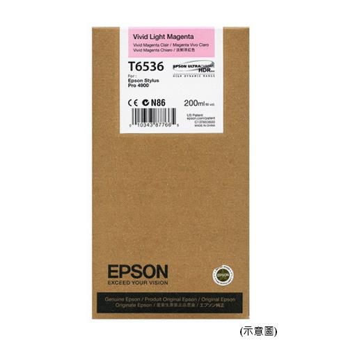 EPSON 原廠墨水匣 T653600 (淡靚紅) (Pro 4900)【此商品為大圖墨水不適用任何促銷活動】