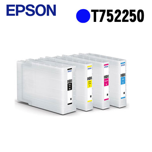 8591 Ink EPSON 高容量藍色墨水匣 T752250(WF-8591/WF-6091) |EPSON台灣愛普生原廠購物網站